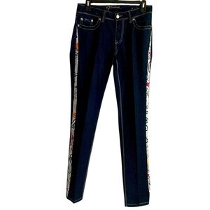 Flavour By Bubblegum Women’s Dark Wash Coach Poppy Straight Leg Jeans Size 6